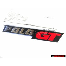 VW Original POLO GT Hinten Schriftzug Emblem Logo Rot - 861853750