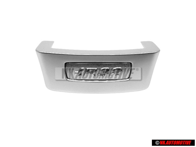 VW Original R32 Schriftzug Emblem Logo für Lenkrad Aluminium - 1K0419685S 3Q7