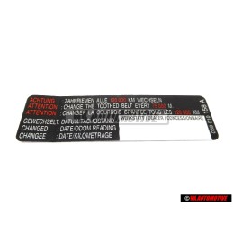 VW Original Kennschild - 059010158A