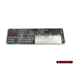 VW Original Kennschild - 059010158A