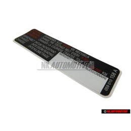 VW Original Kennschild - 059010158A