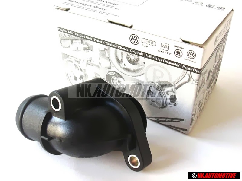 VW Original Kühlerflansch Wasserstutzen Stutzen für Wasserkühler - 535121647