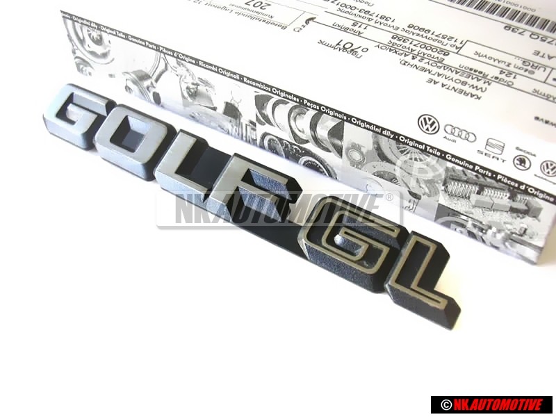 VW Original GOLF GL Hinten Schriftzug Emblem Golf 2 bis 1987 - 191853687B GX2