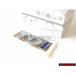 VW Original TDI Hinten Schriftzug Emblem Logo Chrom Blau - 5K0853675AJHCE