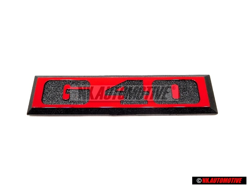 VW Original G40 Hinten Schriftzug Emblem Logo Rot - 871853750C