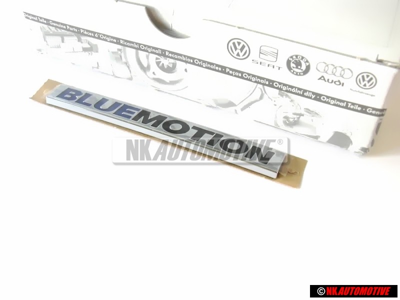 VW Original BLUE MOTION Hinten Schriftzug Emblem Logo Chrom - 6R0853675G WWS