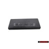 VW Original Abdeckung Satinschwarz - 701857234A 01C