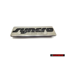 VW Original SYNCRO Seite Schriftzug Emblem Logo Schwarz Chrom - 191853714A GX2