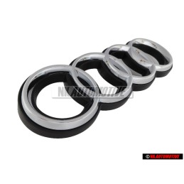 Audi Original Ringe Vorne Kühlergrill Emblem Logo Zeichen Chrom RS2 - 8A0853600