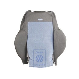 VW Original Lehnenbezug Stoff Mit Lehnentasche Blau/Schwarz - 1J0881805EQKMD