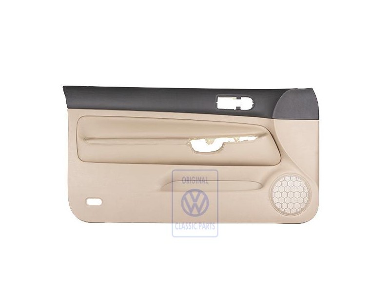 VW Original Türverkleidung Leder Schwarz/Hellbeige - 1J3867011CGFWZ