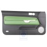 VW Original Türverkleidung Leder Schwarz/Cosmicgrün - 1J3867011CGGED