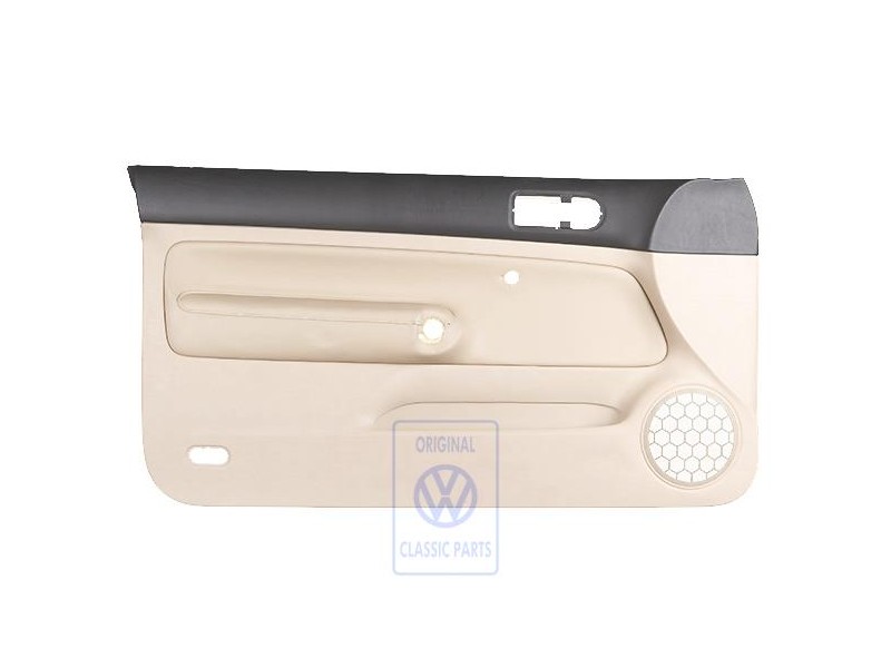 VW Original Türverkleidung (Leder) Schwarz/Hellbeige - 1J3867011CJFWZ