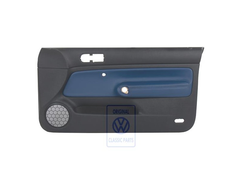 VW Original Türverkleidung (Leder) Schwarz/Orbitblue - 1J3867012CNGEC