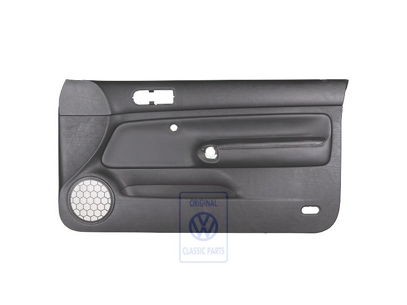 VW Original Türverkleidung Leder Schwarz/Schwarz - 1J3867012CNGEN