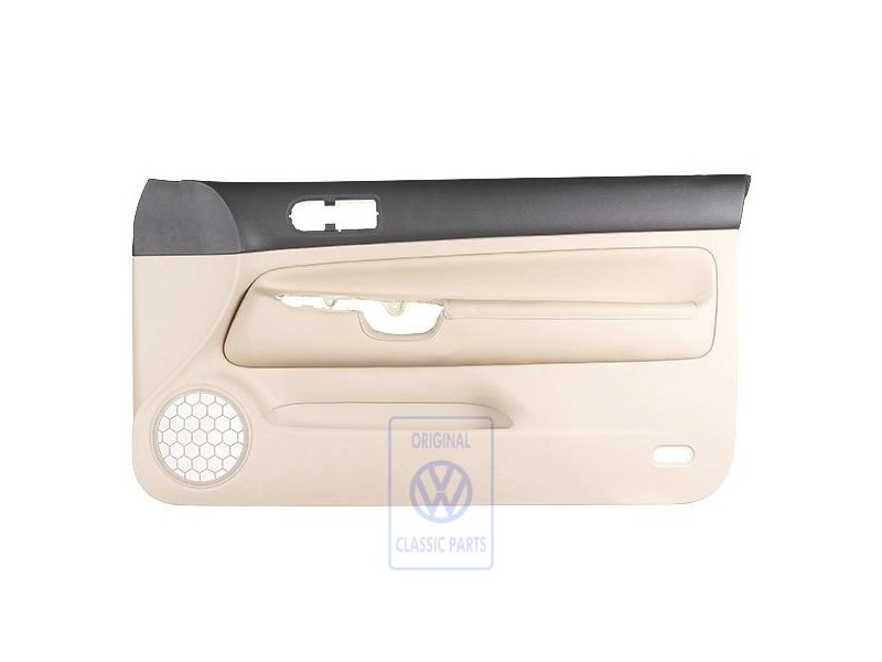 VW Original Türverkleidung Leder Schwarz/Hellbeige - 1J3867012CPFWZ
