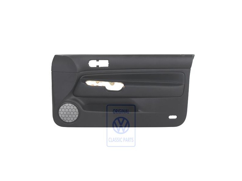 VW Original Türverkleidung (Leder) Schwarz/Schwarz - 1J3867012EDHSA