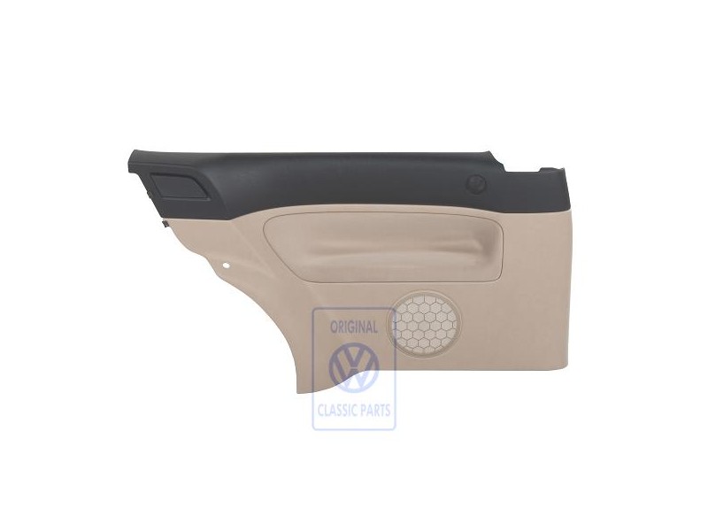 VW Original Seitenverkleidung (Stoff) Schwarz/Hellbeige - 1J3867043CJFWW