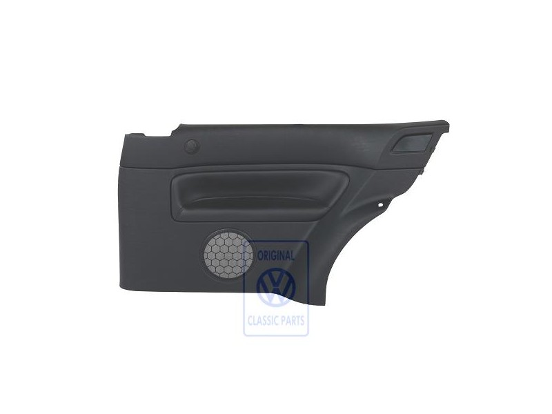 VW Original Seitenverkleidung (Leder) Schwarz/Schwarz - 1J3867044AQGEN
