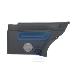 VW Original Seitenverkleidung (Leder) Schwarz/Jazzblue - 1J3867044CCHSE