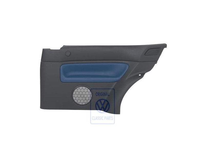 VW Original Seitenverkleidung (Leder) Schwarz/Jazzblue - 1J3867044CCHSE