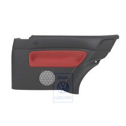 VW Original Seitenverkleidung (Stoff) Schwarz/Tropicorange - 1J3867044CGGHF
