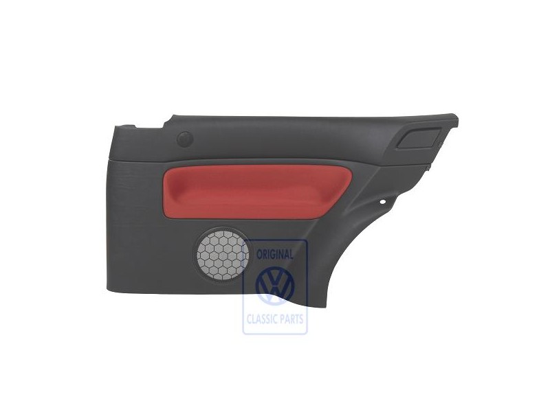 VW Original Seitenverkleidung (Stoff) Schwarz/Tropicorange - 1J3867044CGGHF
