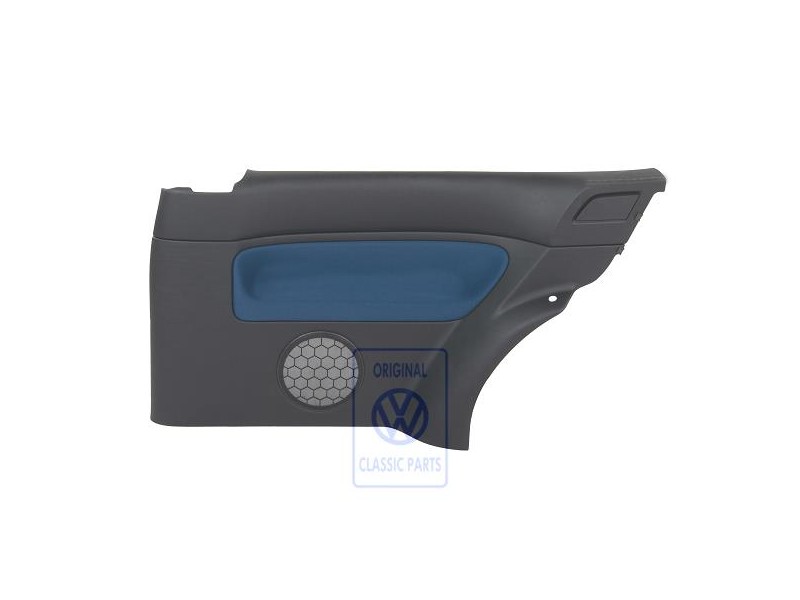 VW Original Seitenverkleidung (Stoff) Schwarz/Blau - 1J3867044CGHYX