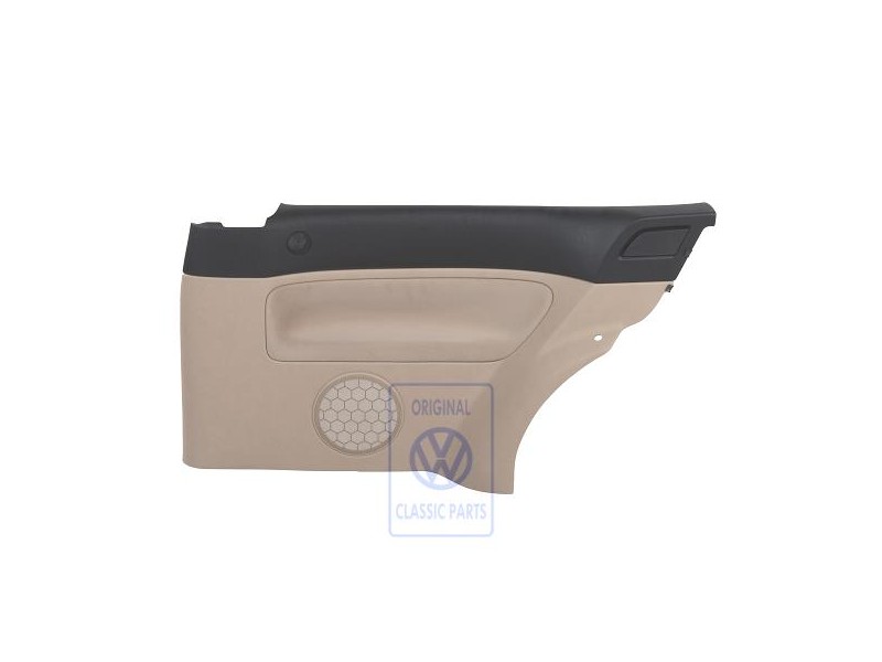 VW Original Seitenverkleidung (Stoff) Schwarz/Hellbeige - 1J3867044CJFWW