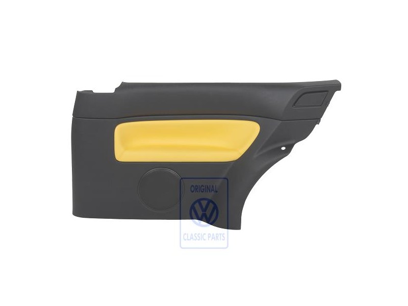 VW Original Seitenverkleidung (Leder) Schwarz/Jazzblue - 1J3867044CMHSE