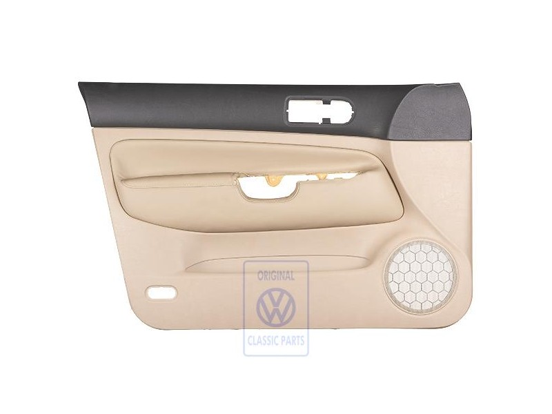 VW Original Türverkleidung (Leder) Schwarz/Hellbeige - 1J4867011DFFWZ