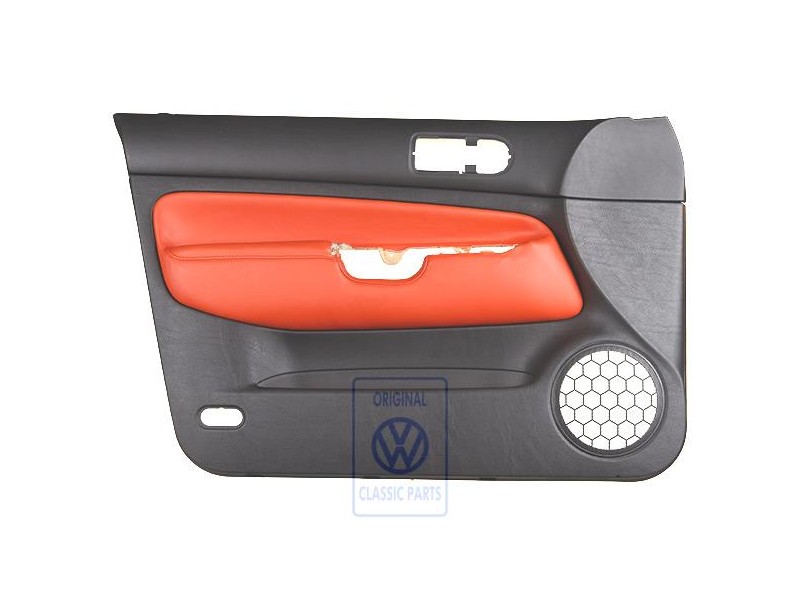 VW Original Türverkleidung (Leder) Schwarz/Tropicorange - 1J4867011DFGEB
