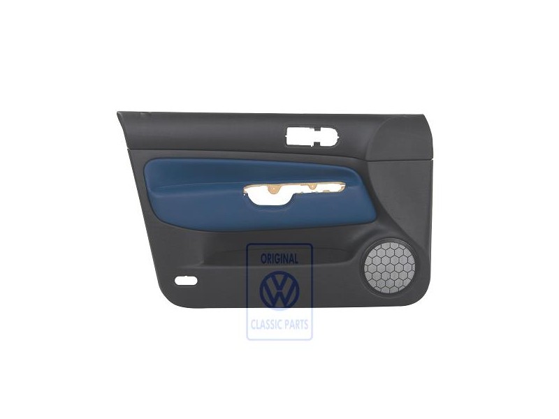 VW Original Türverkleidung (Leder) Schwarz/Jazzblue - 1J4867011FDHSE
