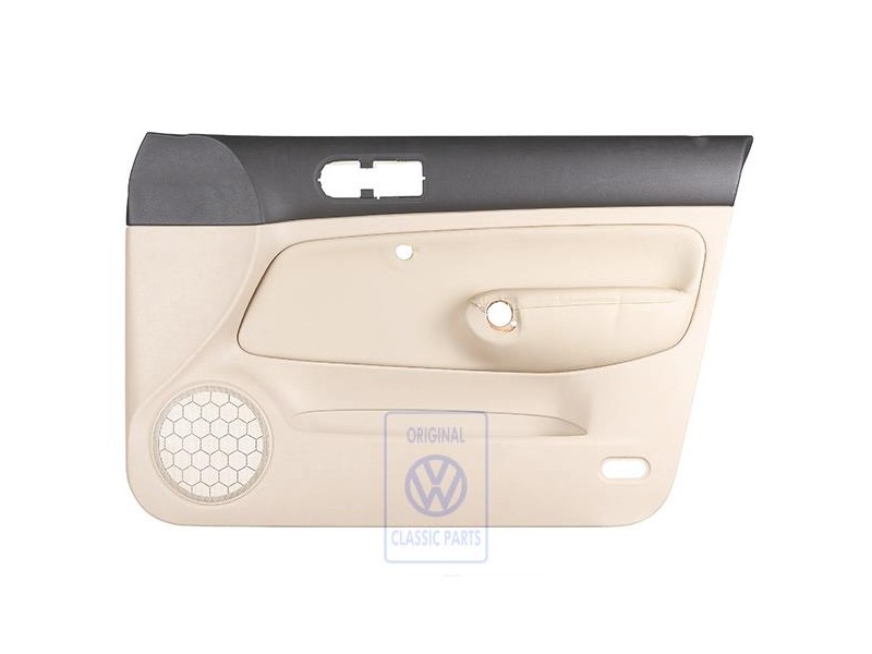 VW Original Türverkleidung Leder Schwarz/Hellbeige - 1J4867012DCFWZ