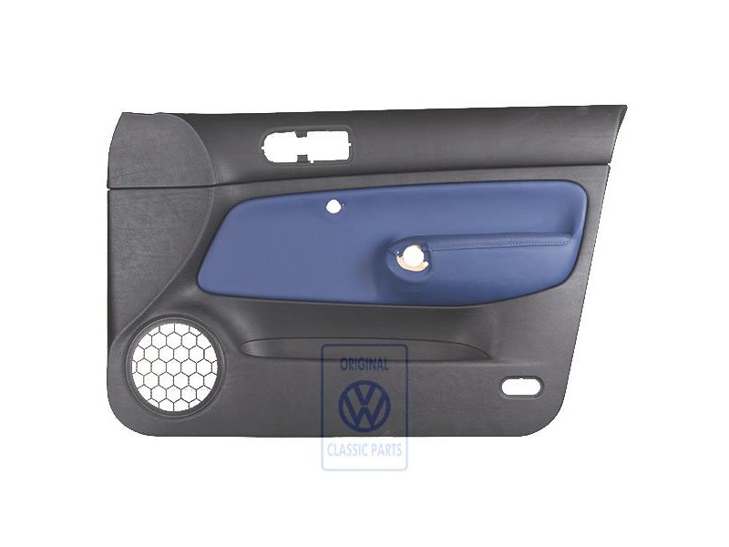 VW Original Türverkleidung (Leder) Schwarz/Orbitblue - 1J4867012DCGEC