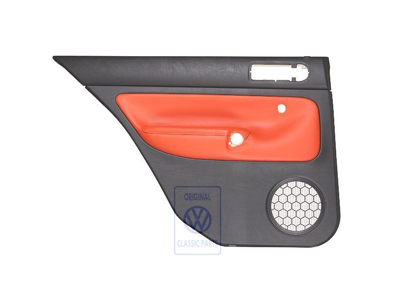 VW Original Türverkleidung (Leder) Schwarz/Tropicorange - 1J6867211AHGEB