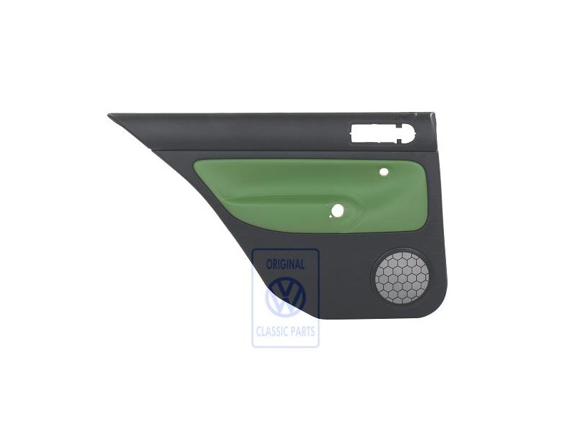 VW Original Türverkleidung (Leder) Schwarz/Cosmicgrün - 1J6867211ATGED