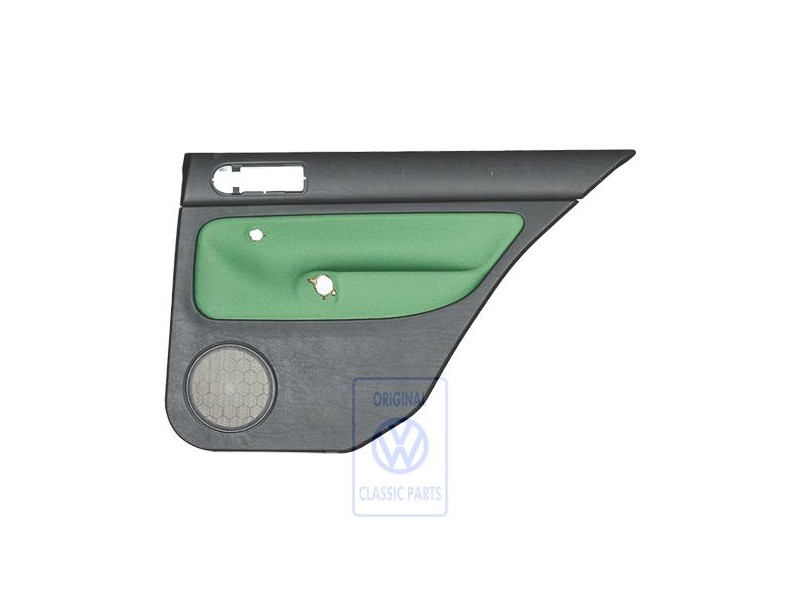 VW Original Türverkleidung (Stoff) Schwarz/Grün - 1J6867212ADGHG