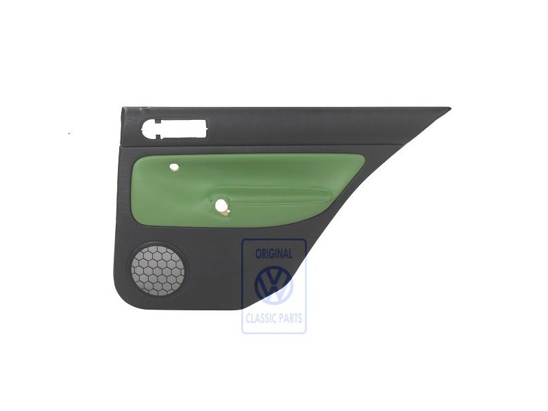 VW Original Türverkleidung (Leder) Schwarz/Cosmicgrün - 1J6867212AHGED