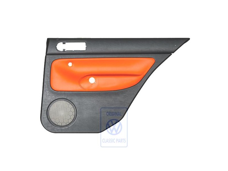 VW Original Türverkleidung (Leder) Schwarz/Tropicorange - 1J6867212ATGEB