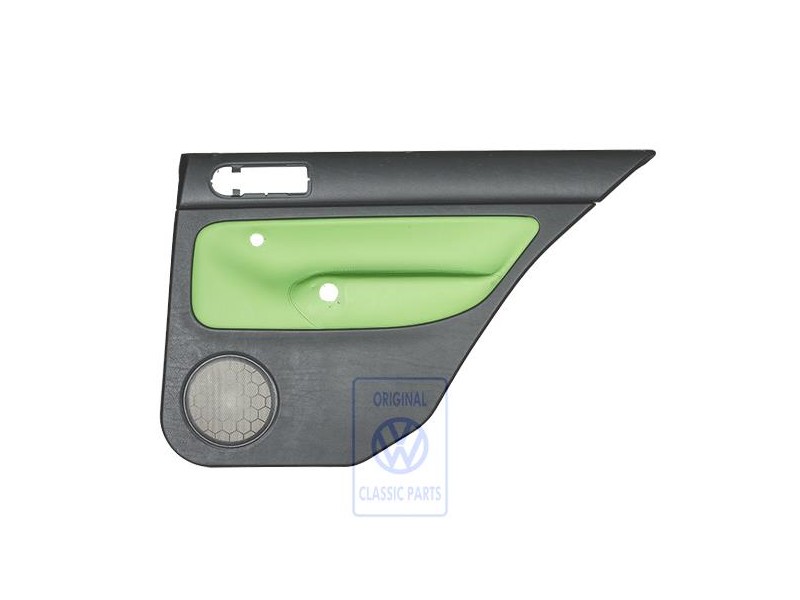 VW Original Türverkleidung (Leder) Schwarz/Cosmicgrün - 1J6867212ATGED