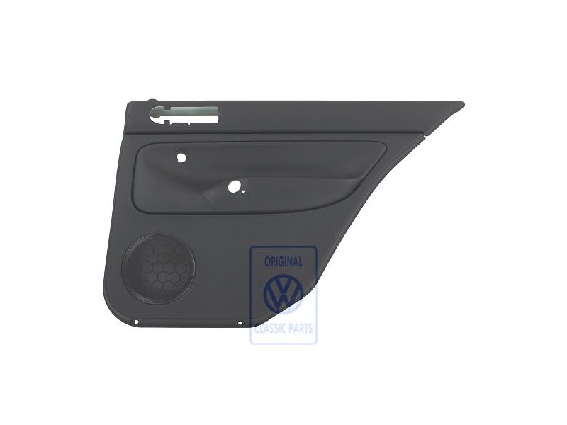 VW Original Türverkleidung (Leder) Schwarz/Schwarz - 1J6867212ATHSA