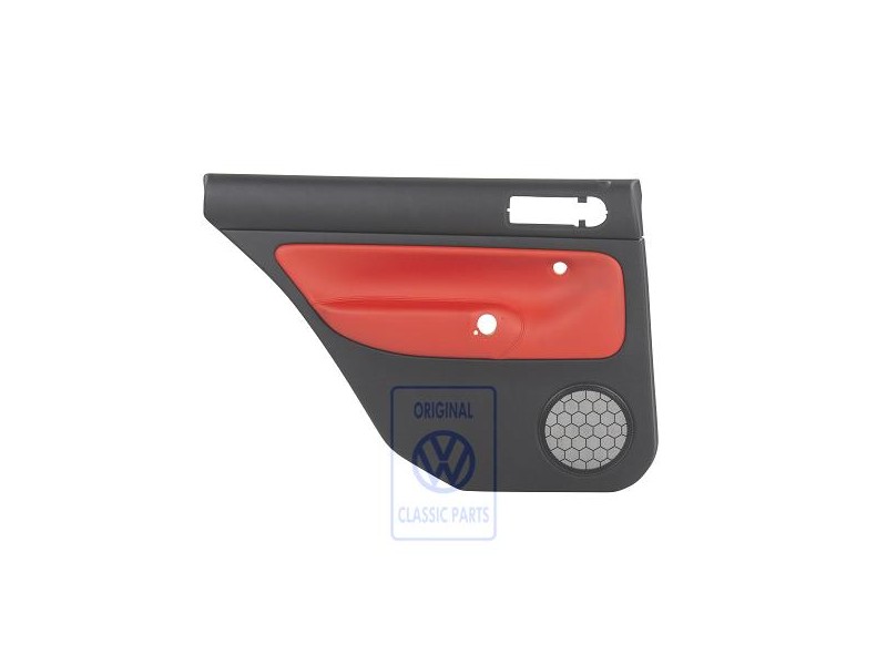 VW Original Türverkleidung (Leder) Schwarz/Tropicorange - 1J9867211ALGEB