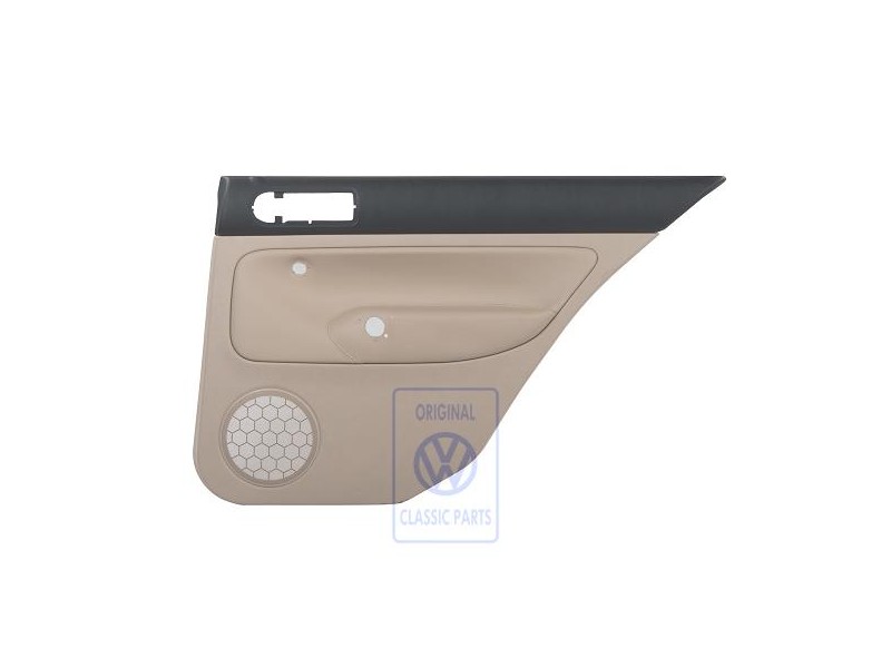 VW Original Türverkleidung (Leder) Schwarz/Hellbeige - 1J9867212ALFWZ