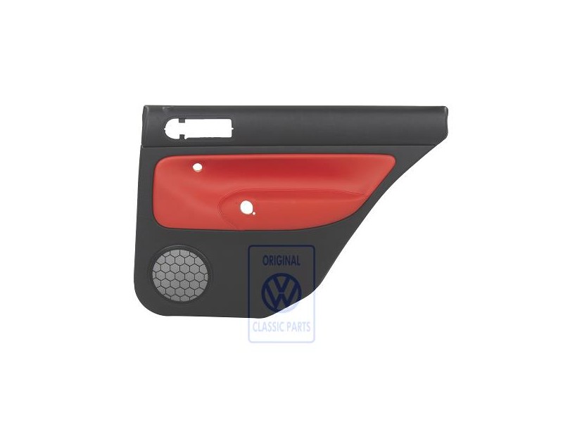 VW Original Türverkleidung (Leder) Schwarz/Tropicorange - 1J9867212ALGEB