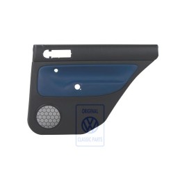 VW Original Türverkleidung (Leder) Schwarz/Orbitblue - 1J9867212ALGEC