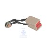 VW Original Doppelgurtschloss Hellbeige/Feuerrot - 1J0857488B FCR