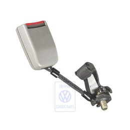 VW Original Gurtschloss Flanellgrau/Feuerrot - 1J0857495B FCP