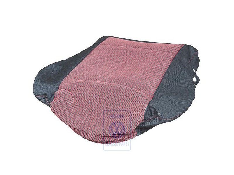 VW Original Sitzbezug Stoff Rot/Schwarz - 1J0881405F KMA