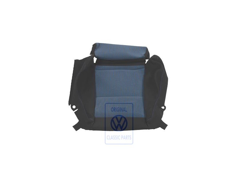 VW Original Sitzbezug Stoff Blau/Schwarz - 1J0881405P KMD